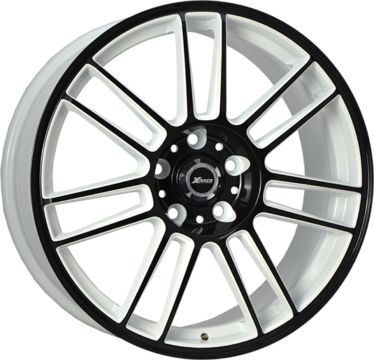 фото диска X-RACE R16 ET39 DIA56,6 PCD:5/105 белый+черный