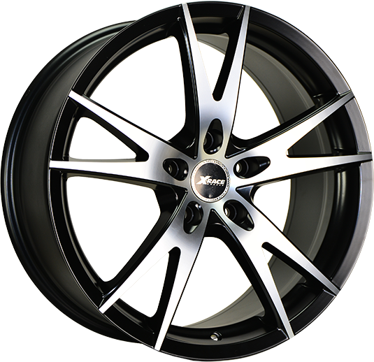 фото диска X-RACE R17 ET45 DIA60,1 PCD:5/114,3 черный матовый полированный