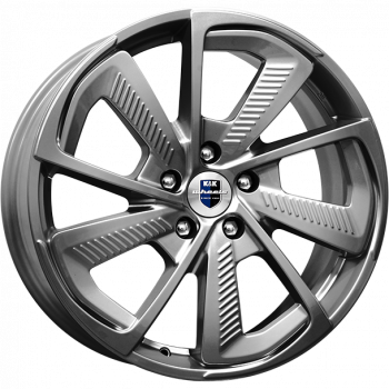 фото диска КиК R18 ET40 DIA66,1 PCD:5/114,3 Серый тёмный глянцевый