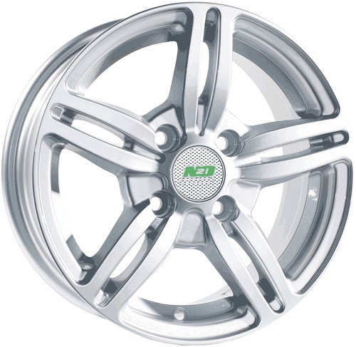 фото диска N2O R13 ET35 DIA58,6 PCD:4/98 серебро