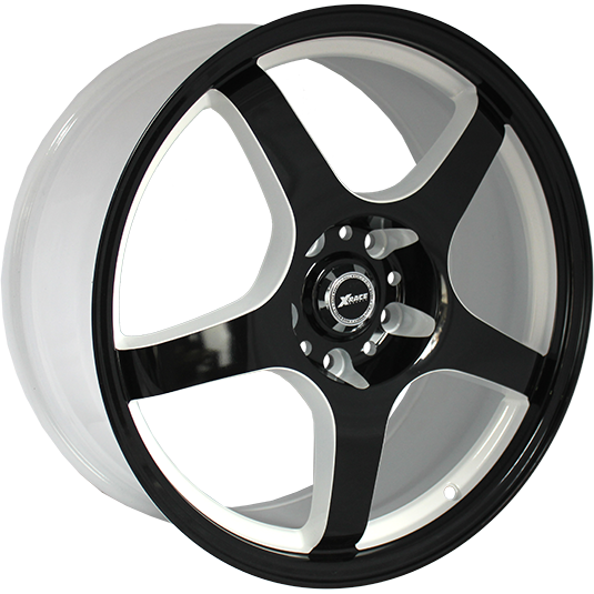 фото диска X-RACE R15 ET39 DIA56,6 PCD:5/105 белый+черный