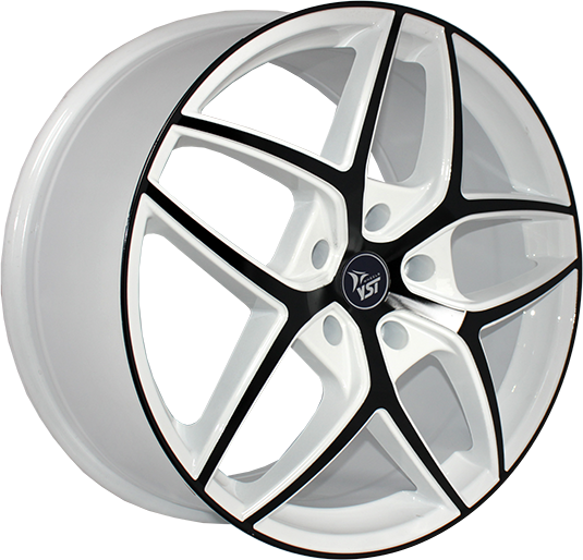 фото диска YST R15 ET36 DIA60,1 PCD:4/100 белый+черный