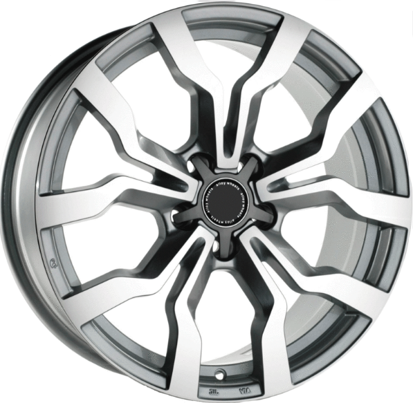 фото диска Replica RPLC R18 ET39 DIA66,5 PCD:5/112 серебристый с полированной лицевой поверхностью