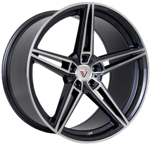 фото диска VISSOL R22 ET20 DIA71,6 PCD:5/115 черный полированный