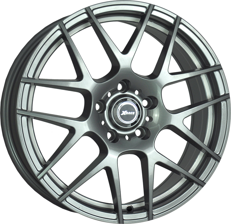 фото диска X-RACE R17 ET42 DIA56,6 PCD:5/105 темно-серый с белой полосой внутри